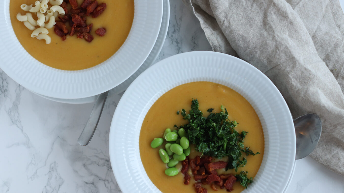 Grøntsagssuppe med linser