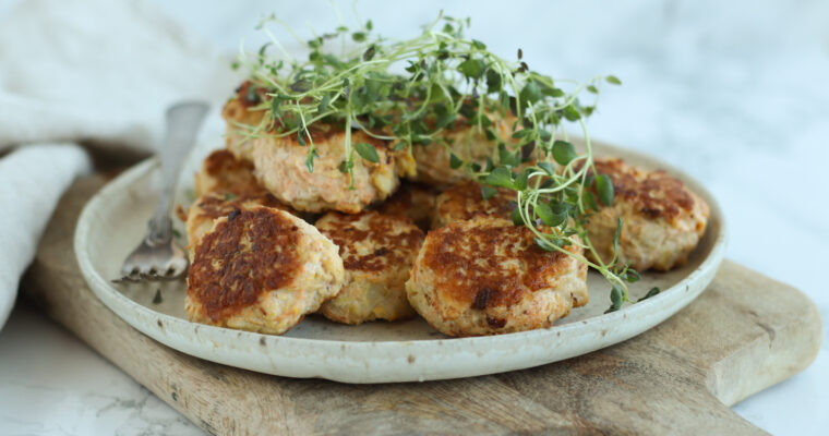 Kyllingefrikadeller med gulerod og timian