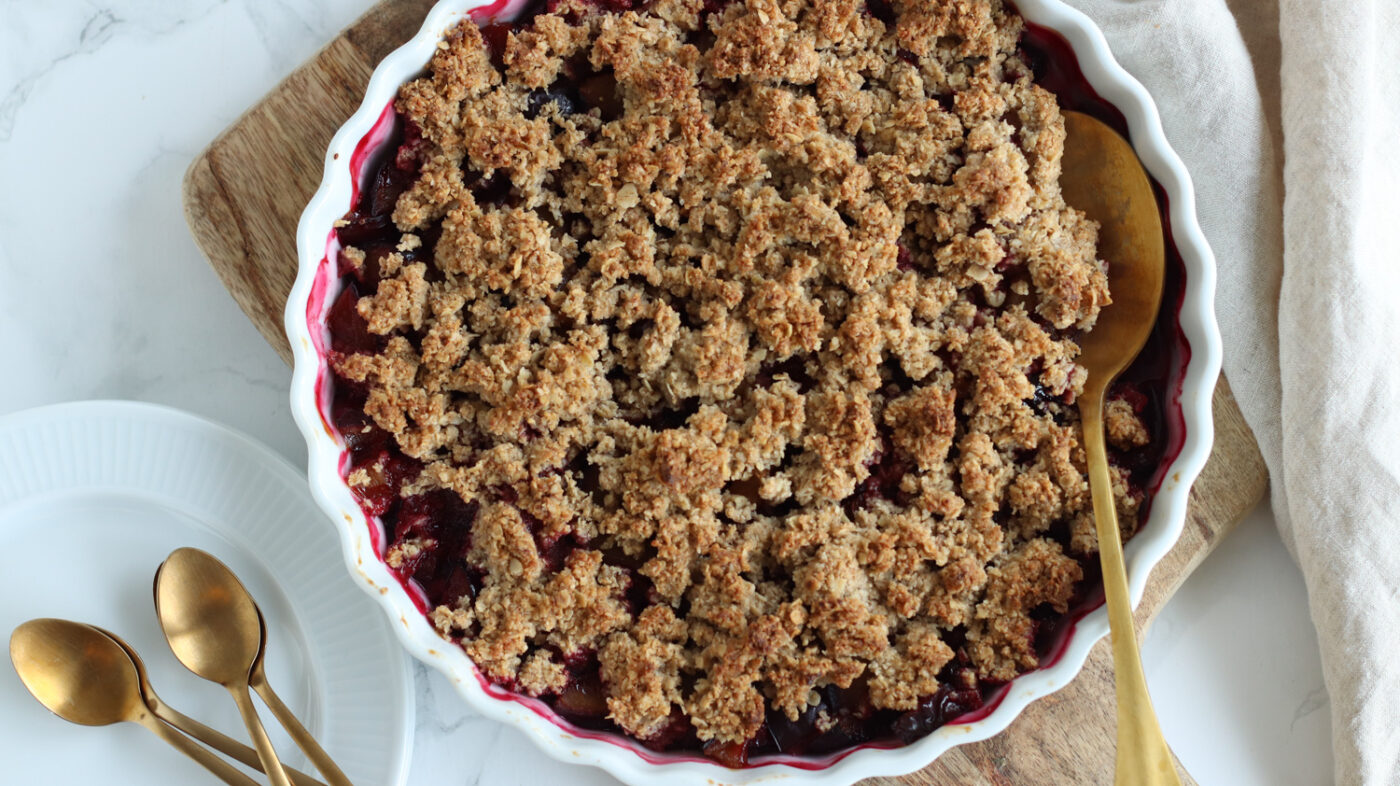 Glutenfri blommecrumble