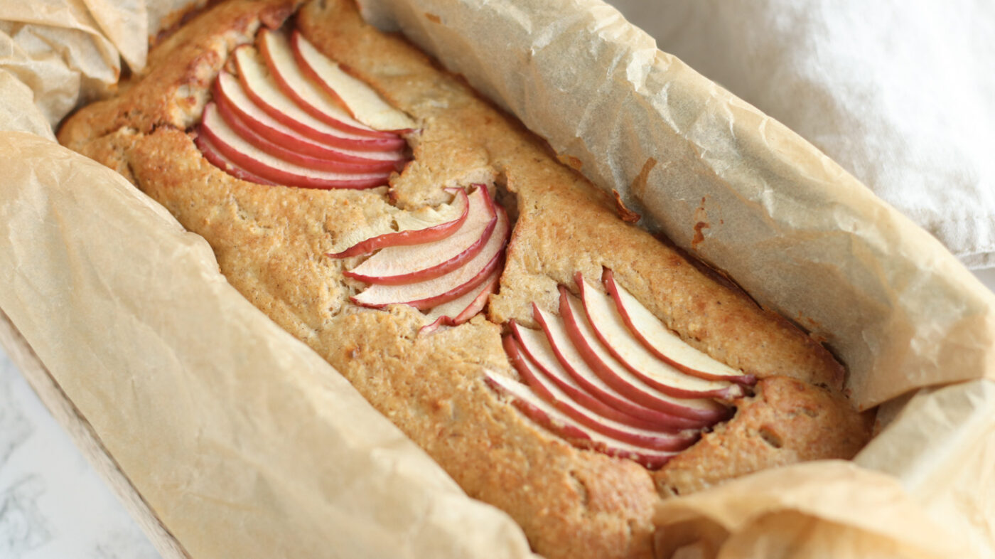 Æblebrød med hytteost